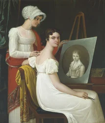 Peintre à son chevalet